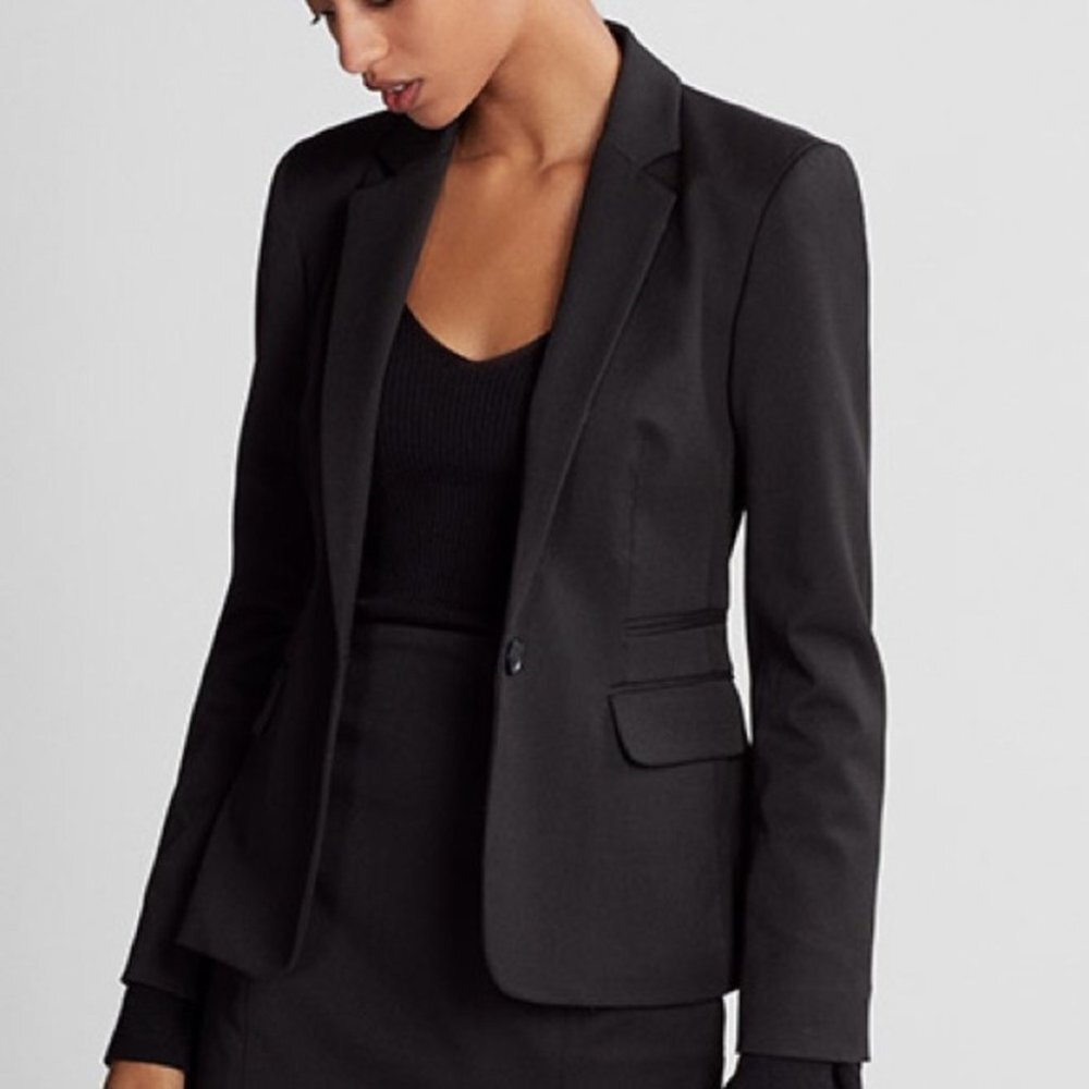 The Limited Stretch Coat Jacket Blazer Black XS